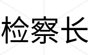 检察长