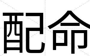 配命