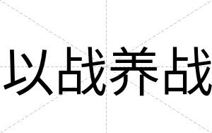 以战养战