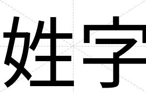 姓字