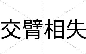 交臂相失