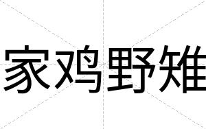 家鸡野雉