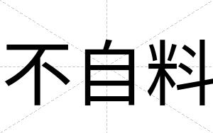 不自料
