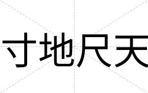 寸地尺天