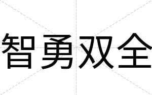 智勇双全