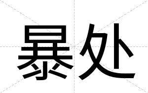 暴处