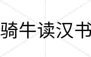 骑牛读汉书