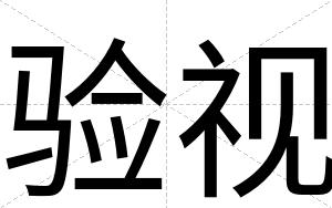验视