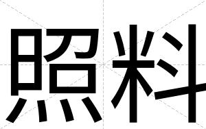 照料