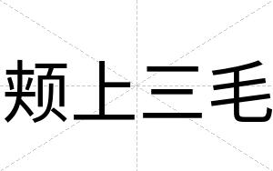 颊上三毛