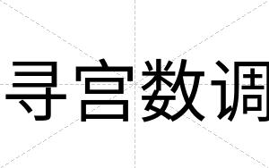 寻宫数调