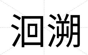 洄溯