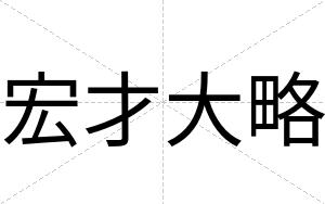 宏才大略