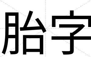 胎字