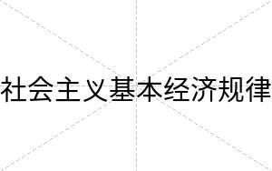 社会主义基本经济规律