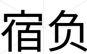 宿负
