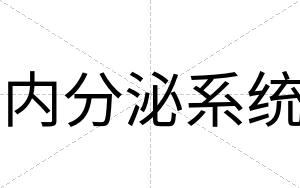 内分泌系统