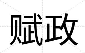 赋政
