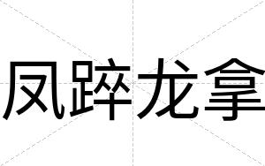 凤踤龙拿