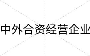 中外合资经营企业