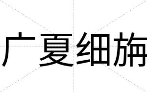 广夏细旃