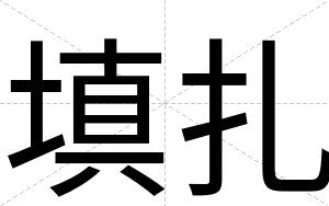 填扎