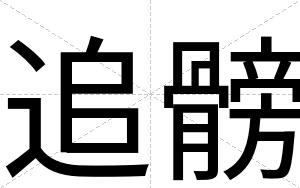 追髈